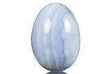 Amazing, Polished Blue Lace Agate Egg - Namibia #308750-1